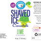 Hypothermias Shaved Ice And Snow Cone Syrup Unsweetened Flavor Concentrate - 4 Fl Oz - Makes 1 Gallon Of Ready To Use Syrup - Li