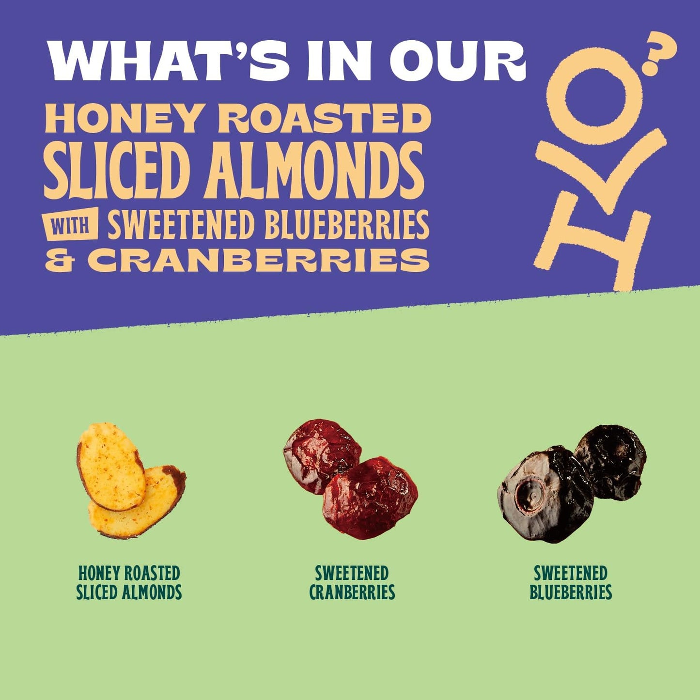 Orchard Valley Harvest Salad Toppers Honey Roasted Sliced Almonds With Sweetened Blueberries & Cranberries, 0.85 Oz (Pack Of 7) Resealable Bag, Gluten Free, Made With Real Fruit, No Artificial Colors