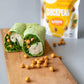 The Good Bean Crunchy Chickpeas - Classic Hummus - (6 Pack) 6 Oz Resealable Bag - Roasted Chickpea Beans - Vegan Snack With Good
