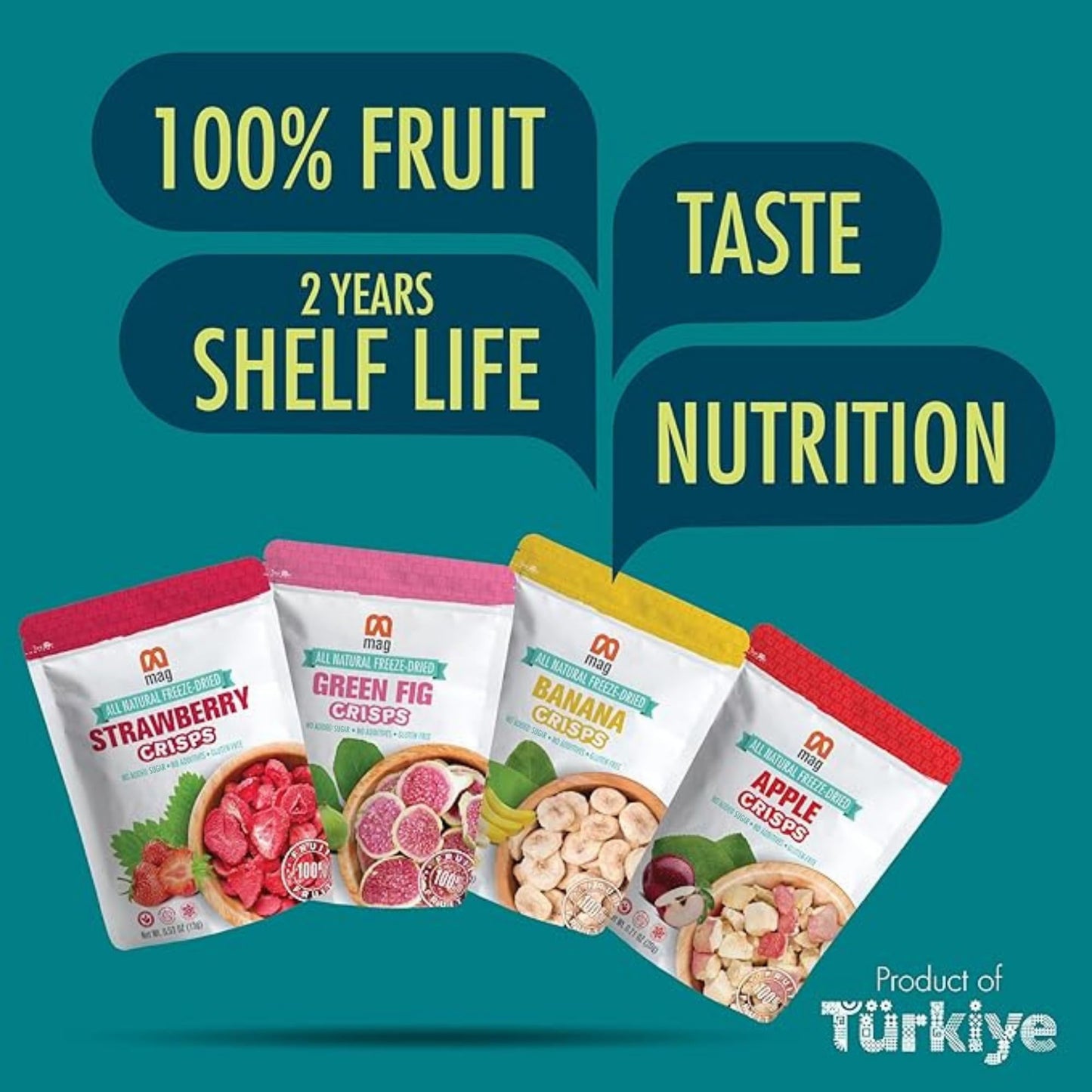 Mag Freeze Dried Variety Pack Assorted Mix Fruits For Salad Smootie Muesli Topping Baking Food Natural Fresh Fruit Slices No Sug