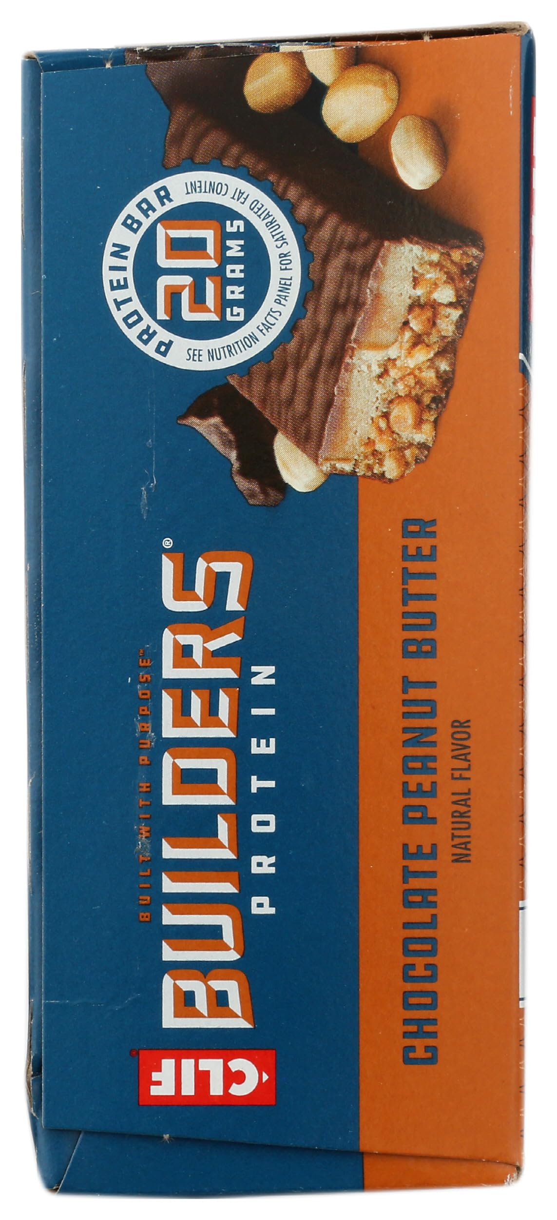 Clif, Builders Chocolate Peanut Butter Bar 6 Count, 2.4 Ounce