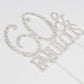Hatcher Lee Cake Topper 60 & Fabulous, Silver Crystal Rhinestone, 60th Birthday or Anniversary Decoration, Model HCL-026