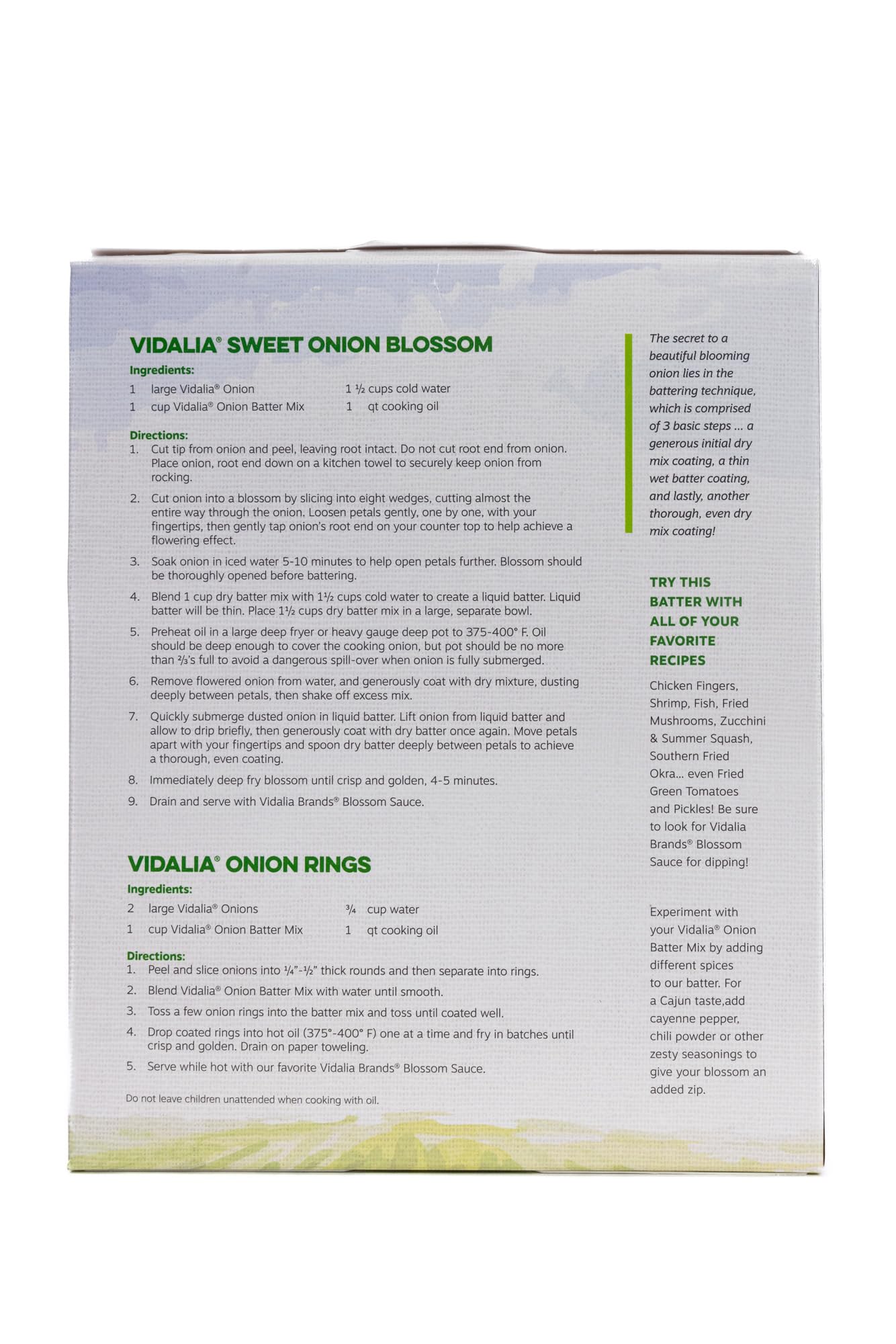 Sweet Onion Blossom Batter Mix - Vidalia Brands Blooming Onion Mix - 16-Ounce (Pack of 3)