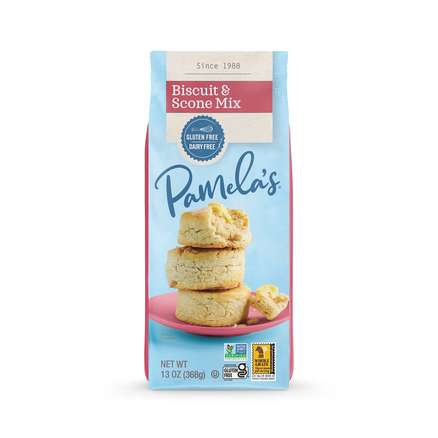 Pamelas Products Gluten Free Biscuit and Scone Mix, 13 Ounce
