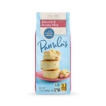 Pamelas Products Gluten Free Biscuit and Scone Mix, 13 Ounce