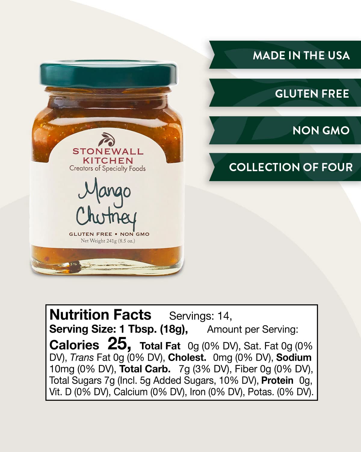 Stonewall Kitchen Mango Chutney, 8.5 Ounces