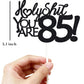 Happy 85Th Birthday Cake Topper 85 Birthday Cake Toppers-Black Glitter, Funny 85Th Cake Topper For Men For Women, 85Th Birthday