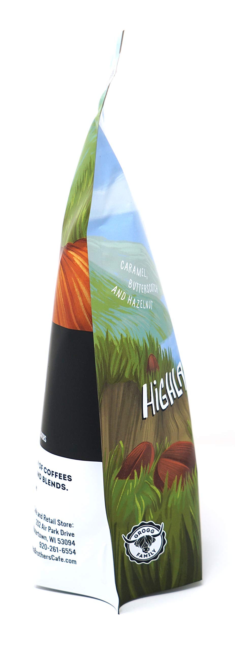 Berres Brothers Highlander Grogg Whole Bean Coffee 2 Pound Package Combination Of Caramel, Butterscotch And Hazelnut, 2 Lb Whole Bean Coffee Medium Roast