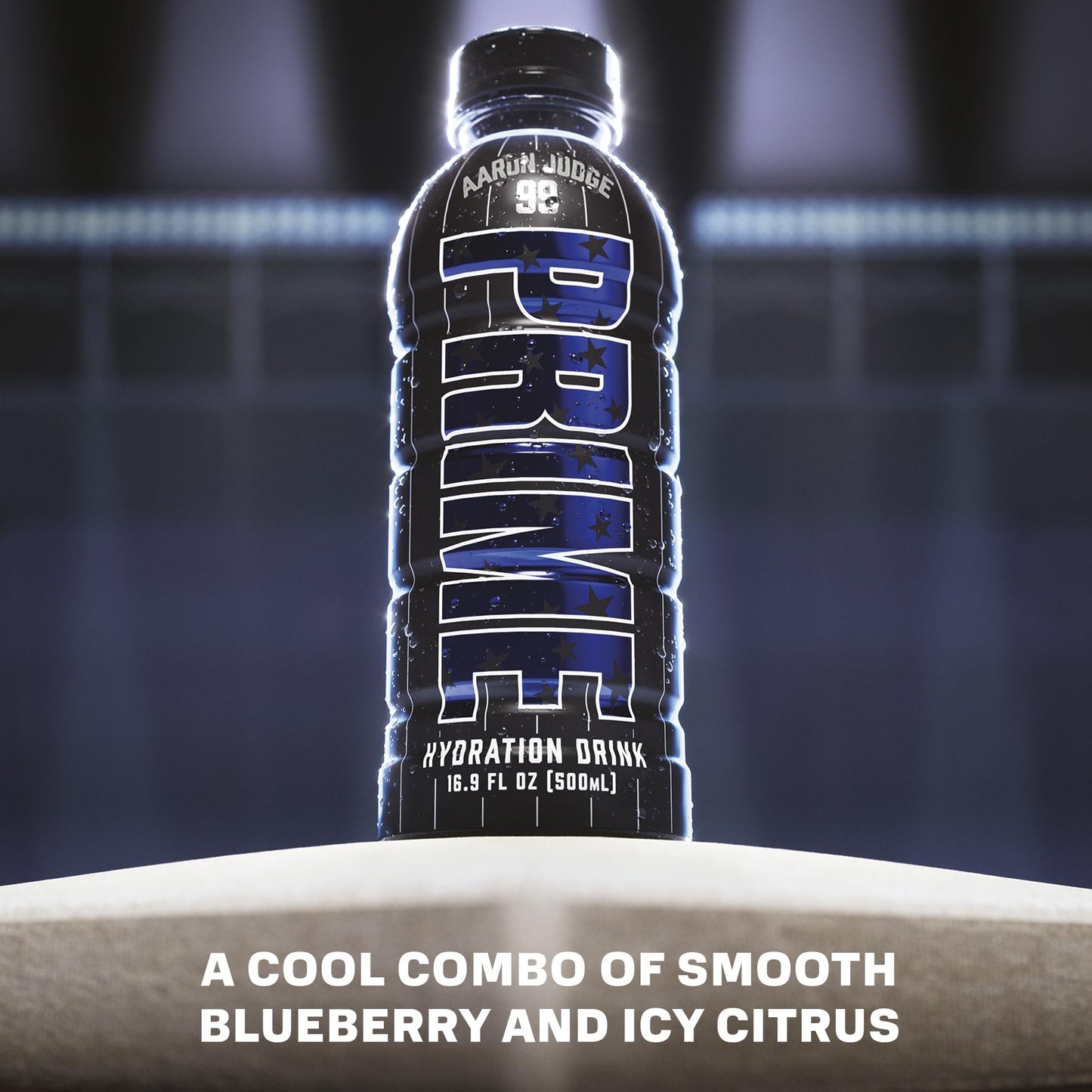 PRIME Hydration Aaron Judge  Sports Drinks  Electrolyte Enhanced for Replenishing Fluids  250mg BCAAs  B Vitamins  Antioxidants  Low Sugar  16.9 Fl Oz  12 Pack