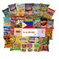 Filipino Snacks Box Variety Pack Assortment Of 10 Authentic Food Products Like Boy Bawang, Lucky Me, Jacknjill, Skyflakes And More With Philippines Flag And Pride Stickers