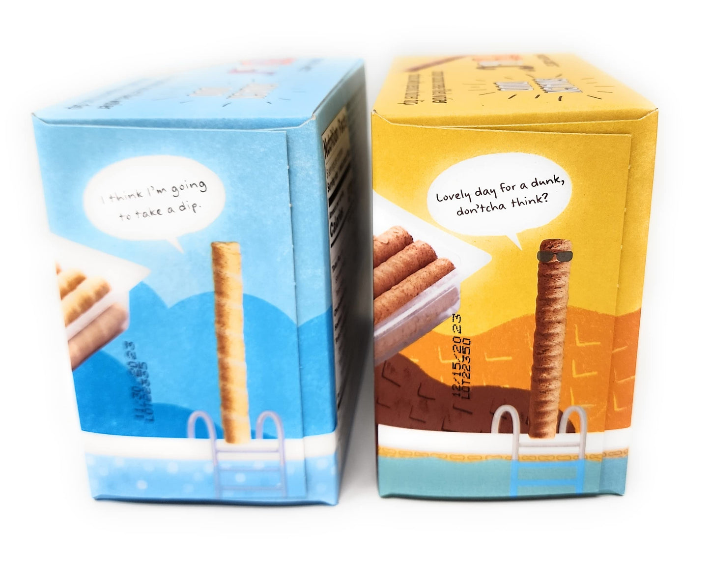 Pb&J Crispy Peanut Butter Filled Wafer Sticks With Raspberry Fruit Dip Snack Duo & Pb&C Crispy Cocoa Creme Filled Wafer Sticks W