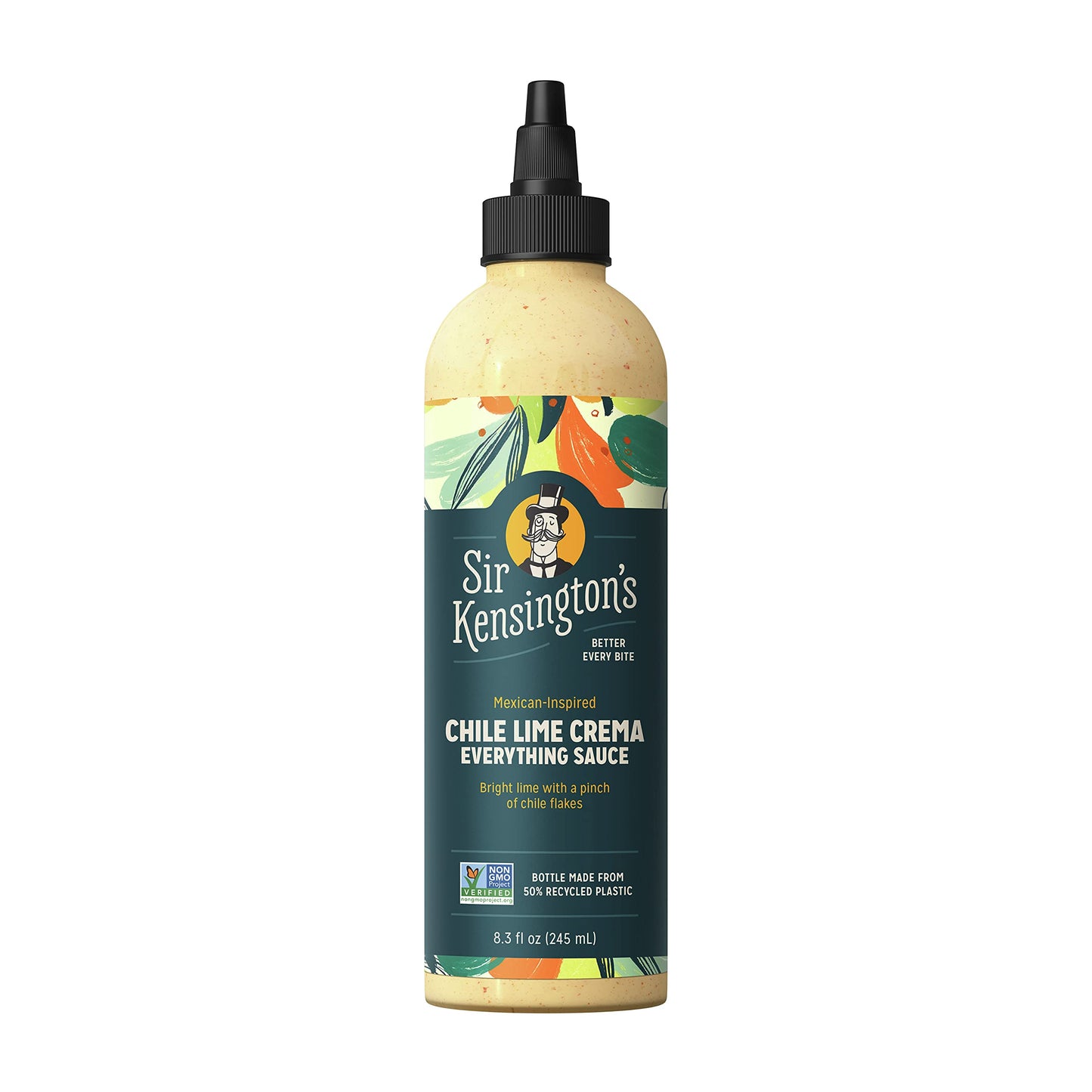 Sir Kensington's Everything Sauce Chile Lime Crema Dressing Dip and Drizzle Keto Diet & Paleo Diet Certified Dairy Free Gluten F