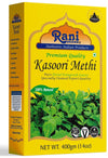 Rani Fenugreek Leaves Dried (Kasoori Methi) 14oz (400g) ~ All Natural | Vegan | Gluten Friendly | NON-GMO | Indian Origin