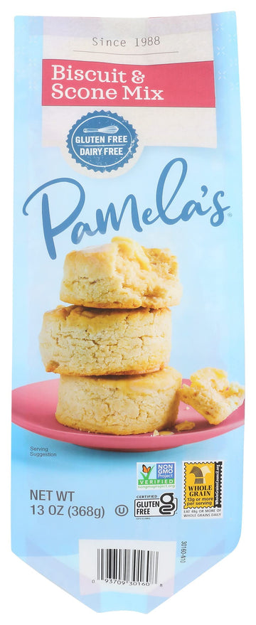 Pamelas Gluten Free Biscuit & Scone Mix, 13 Ounce