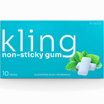 Kling Orthodontic Chewing Gum - Sugar Free Xylitol Gum for Invisalign, Dentures & Braces - Calorie Free Gum for Dry Mouth, Fresh