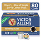 Victor Allens Coffee Decaf Morning Blend Light Roast Single Serve Pods 80 Count Brown