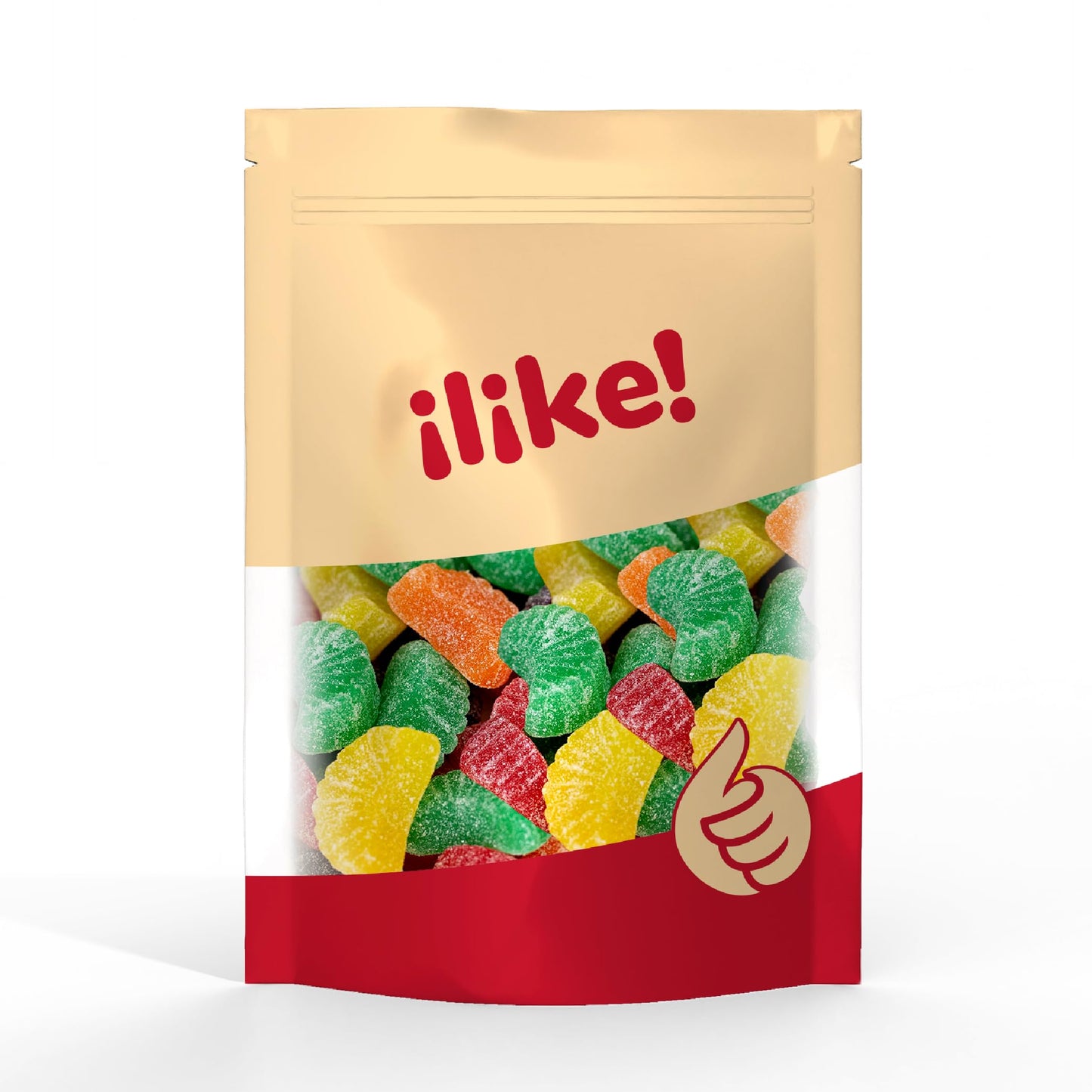 ILIKE! Fruit Slices Jelly Candy - 2 lb Bulk Bag, Assorted Flavors, Sugar-Dusted Nostalgic Sweets, Orange