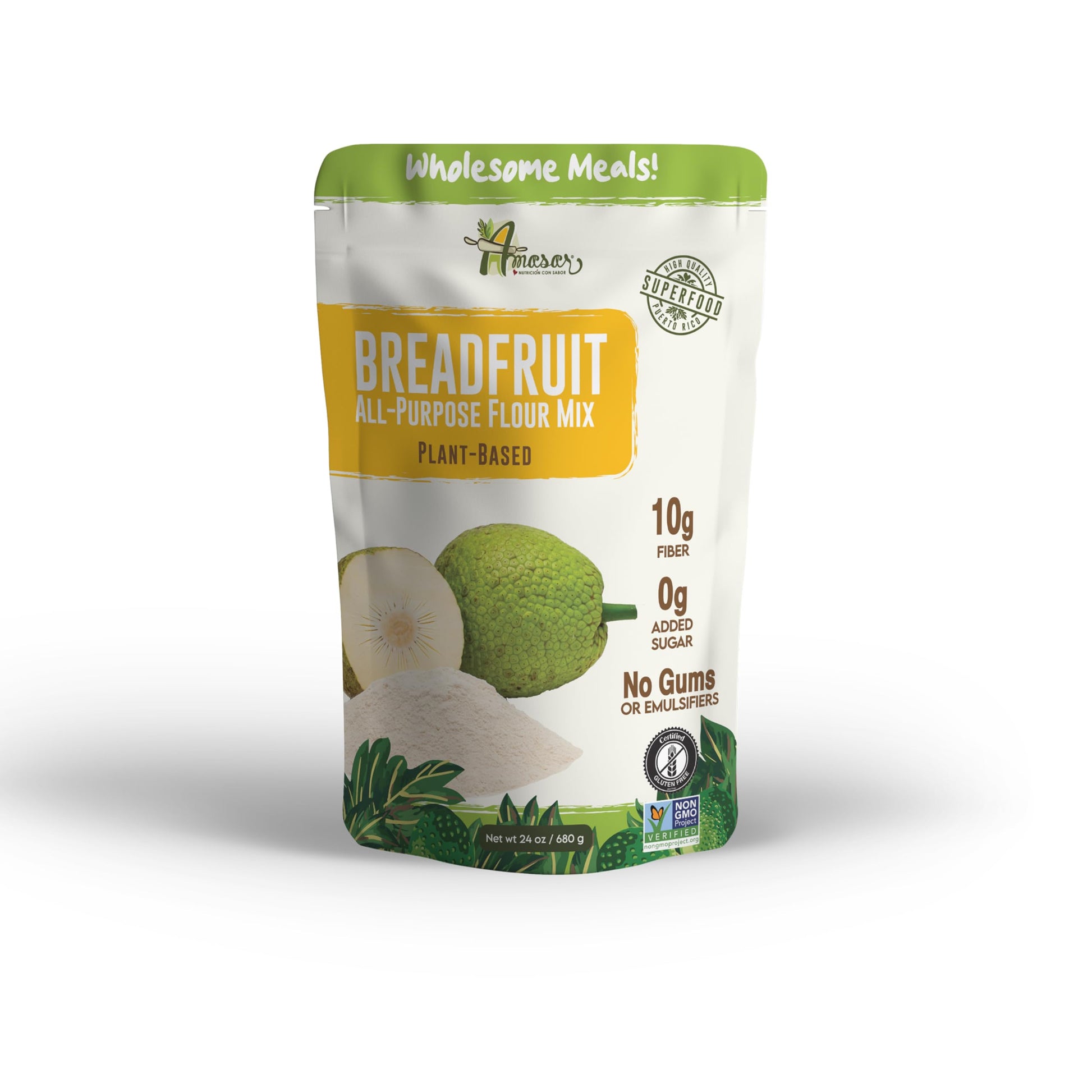 Amasar | All-Purpose Breadfruit Baking Mix | Gluten Free Made with Breadfruit & Cassava Flour | Plant Based All-Purpose Flour fo