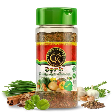 Caribkfoods Mild Jerk Seasoning (4.5 Oz) -100% All Natural Premium Ingredients | Healthy Gourmet Spice Blend For All Foods - Kos
