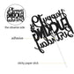 Caiwowo Birthday Cake Topper - Funny Black Glitter Design for 19th Birthday Celebration - Paper Material
