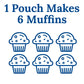 Martha White Muffin Mix Sampler Package with Favorite Banana Nut - 6 Pack of Various Flavors