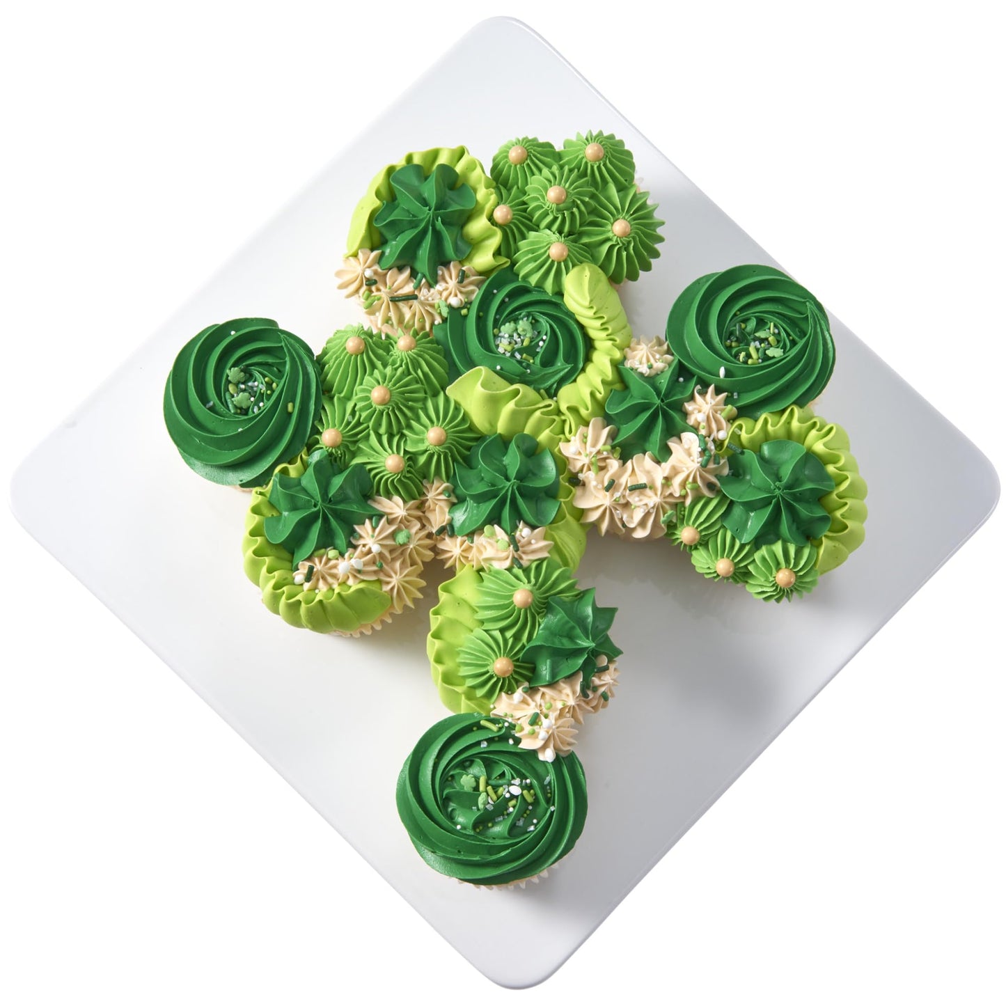 Decopac St. Patrick'S Day Fusion Mix Sprinkles, 26Oz, Green, White Candy Sprinkles In Handheld Container, Edible Decorations For Celebration Cakes, Cupcakes, Cookies And Donuts