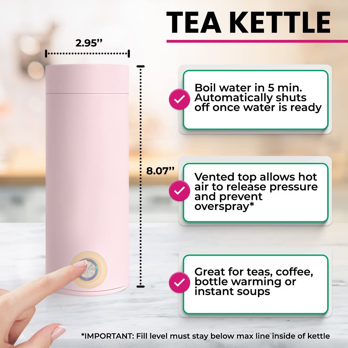Tea Gift Basket For Women With Portable Kettle And Grippie Socks | Birthday Gift Set For Her, Mom,Wife, Co-Worker, Teacher Appre
