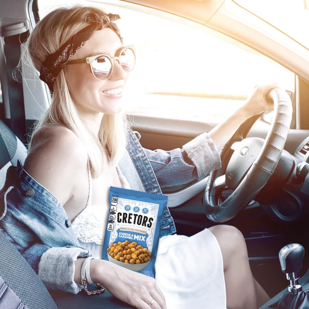G.H. Cretors Gourmet Caramel Corn Popcorn - Irresistible Cheese & Rich Caramel Flavor In Convenient Individual Bags, 7.5 Oz (6 P