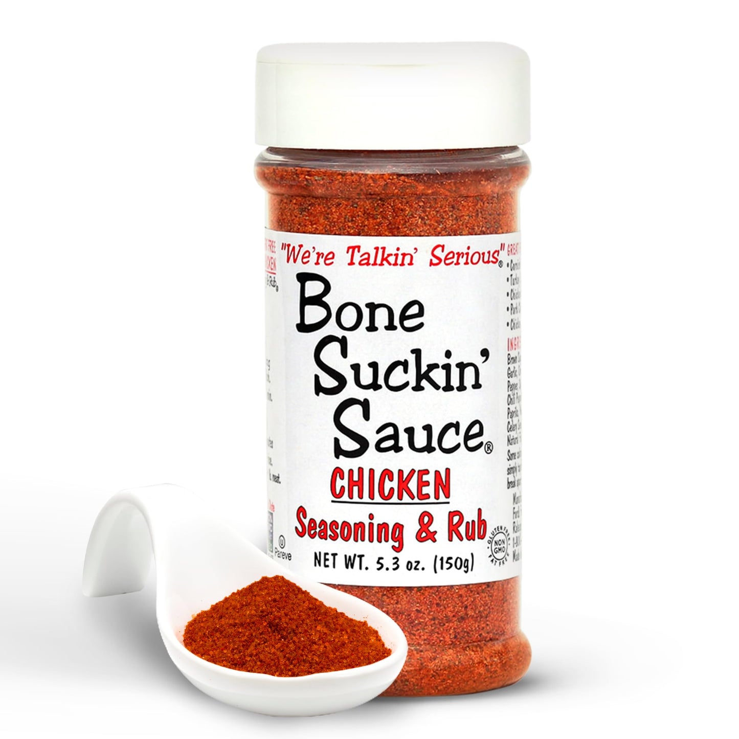 Bone Suckin Sauce Chicken Seasoning & Rub with Garlic & Sage, Perfect for Chicken, Turkey, Other Poultry, Fish - Brown Sugar, Garlic, Onion, Spices - Non-GMO, Gluten-Free