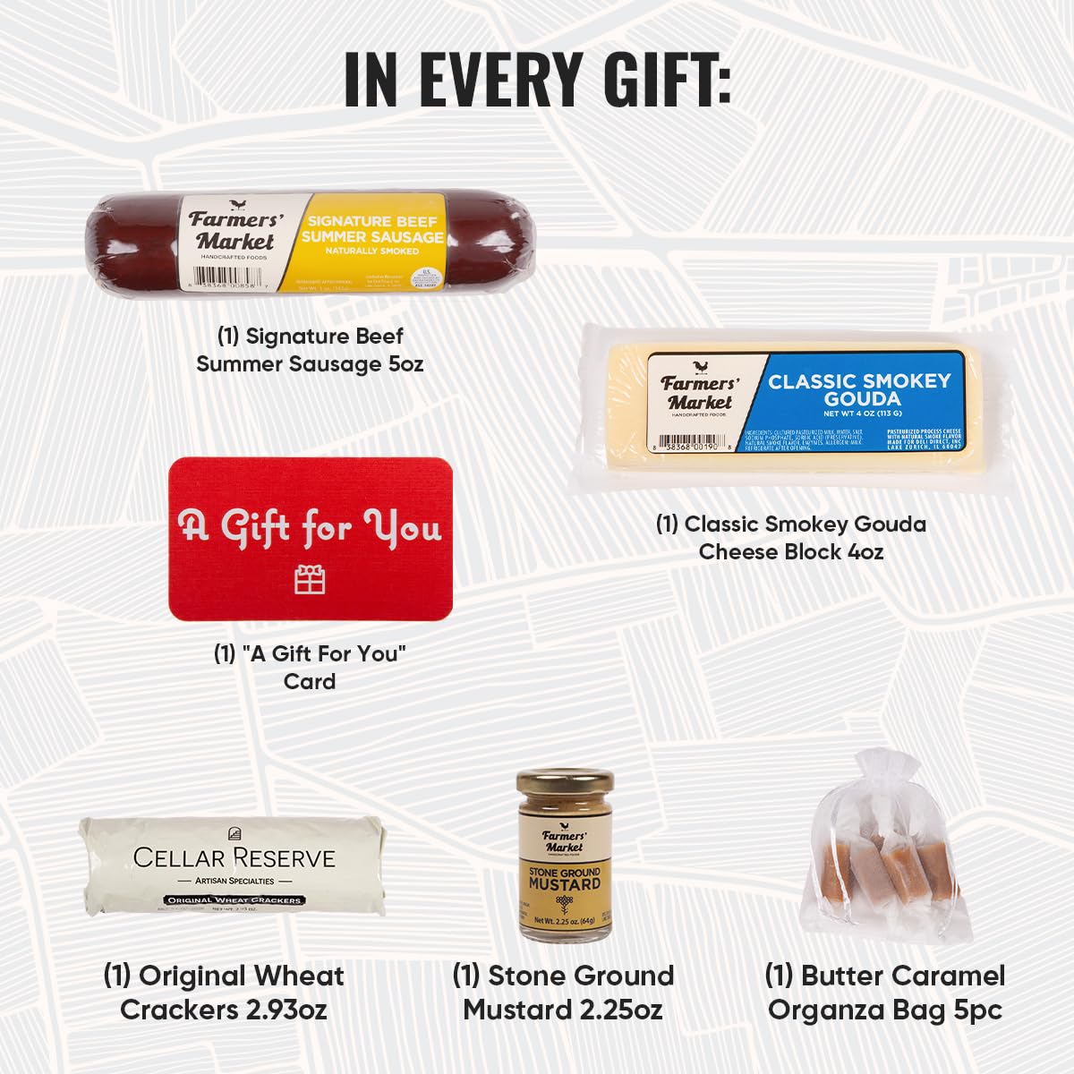 Deli Direct Farmers Market Gift Basket - Gluten Free, Keto, Paleo, Low Sodium, Zero Sugar, Holiday Meat and Cheese Gift Basket