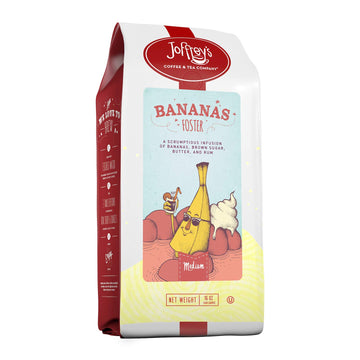 Joffreys Coffee Bananas Foster Flavored Coffee, Medium Roast, Ground, 16 oz, Gluten-Free