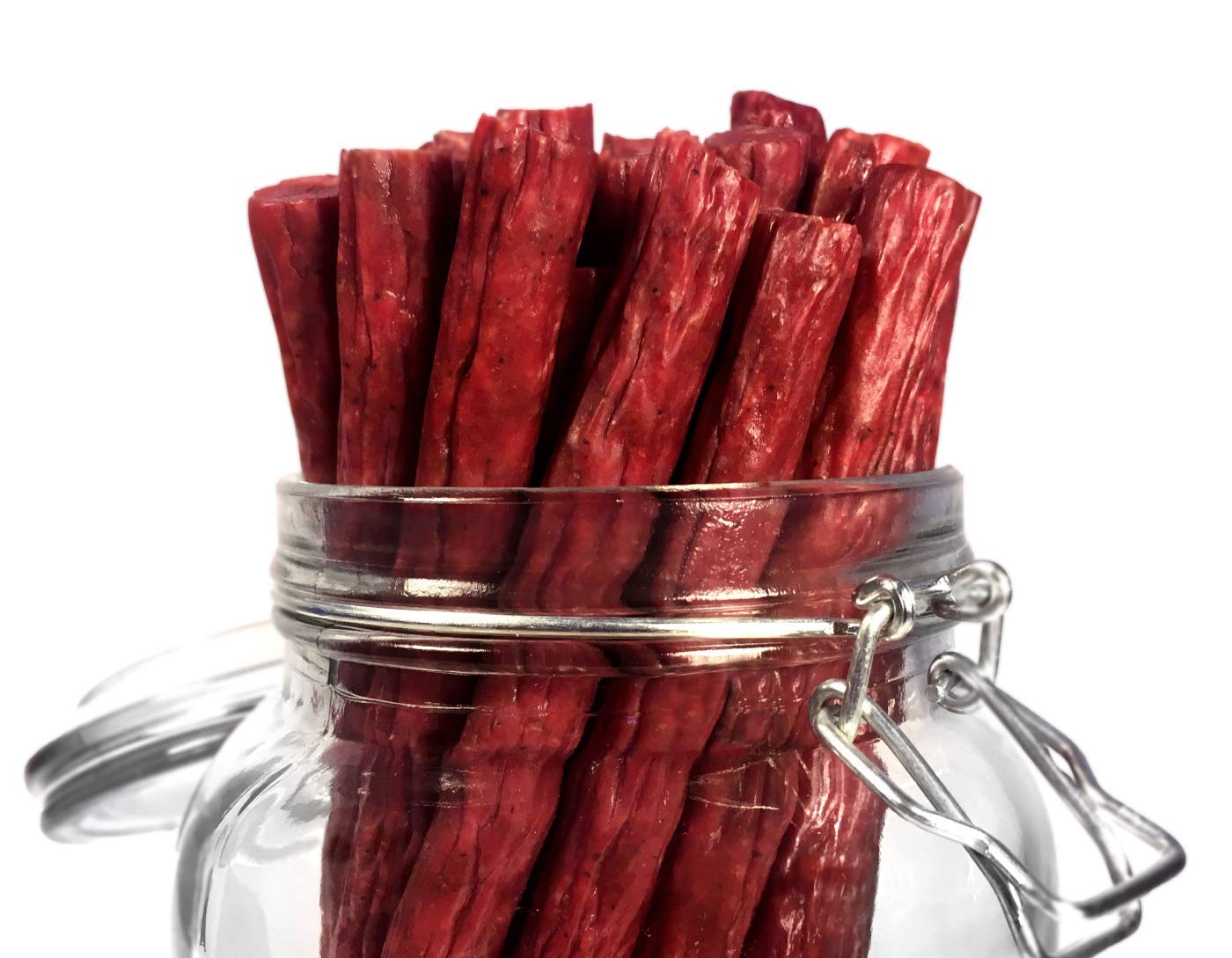 Tasty & Spicy Non-Gmo Grass-Fed Beef Sticks Gluten Free Msg Free Nitrate Nitrite Free Paleo Snacks Keto Healthy Natural Meat Sti