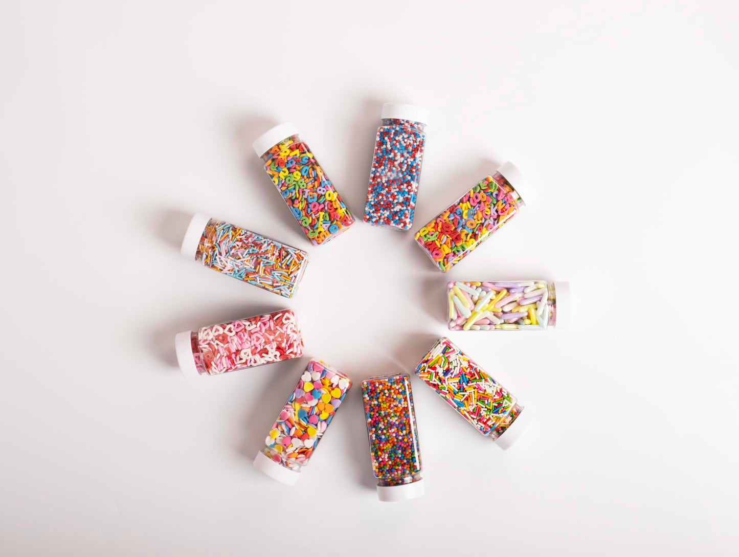 COKOC Happy Birthday Alphabet Sprinkles 2.64 oz Ice Cream Cake Cupcake Toppers Dessert Decoration, Colorful Sugar Candy