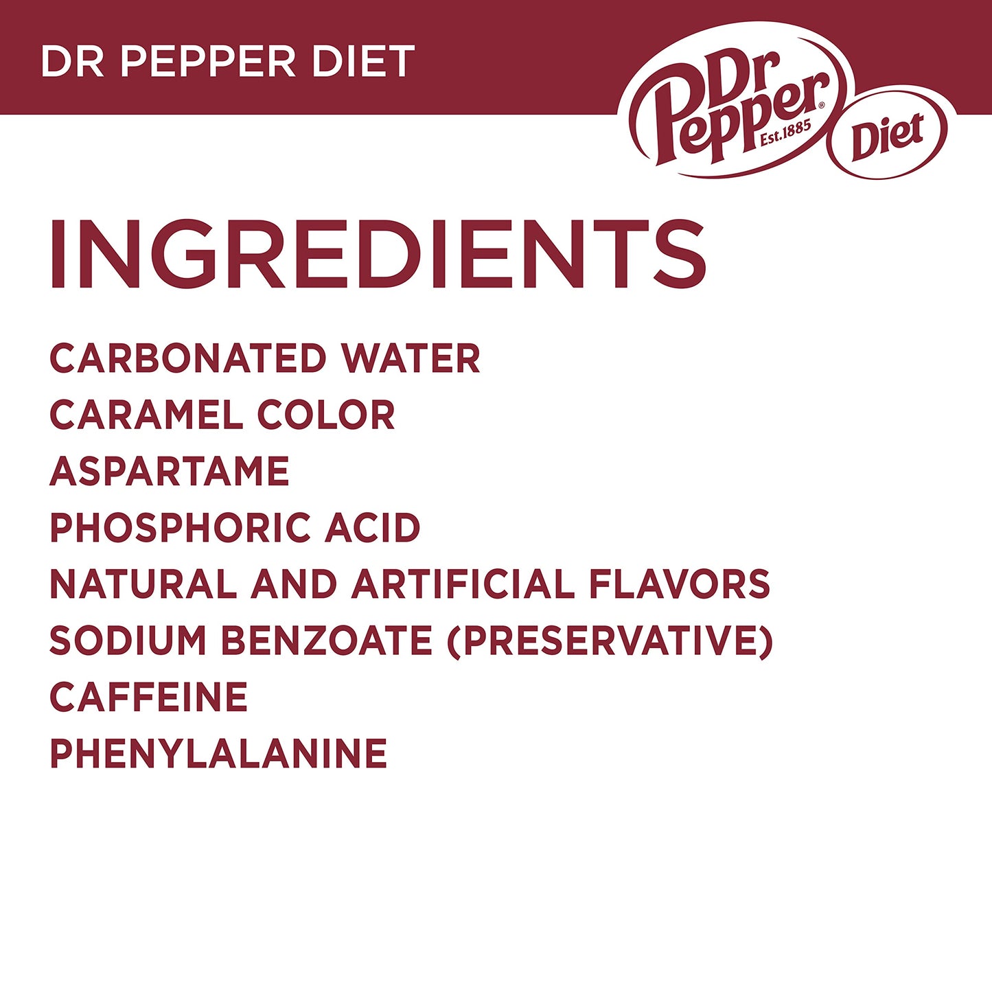 Diet Dr Pepper Soda, 12 Fl Oz Cans, 12 Pack
