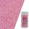 Edible Pink Pearl Sugar Sprinkles Candy 4mm Mini Pearls Cake Decorations Cupcake Toppers Cookie Decorating Perfect for Wedding P