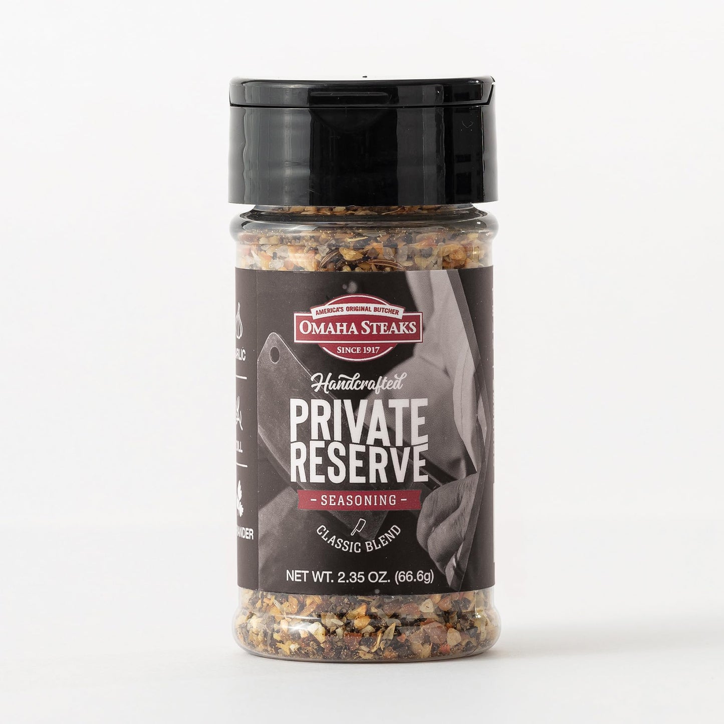 Omaha Steaks Seasoning Flight (1 Jar Private Reserve Rub, 1 Jar Signature Seafood Rub, 1 Jar Omaha Steaks Seasoning)