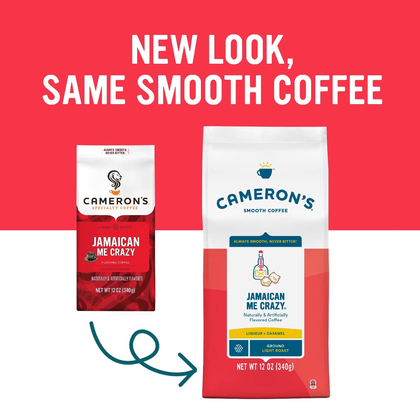 Camerons Coffee Roasted Ground Coffee, Flavored Jamaican Me Crazy, 12 Ounce, Model 72173