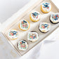 Ephlyn 54Pcs Edible 2025 Graduation Cupcake Toppers Wafer Paper Flower Grad Cap Cupcake Picks Diploma Done Congrats Grad Cake De