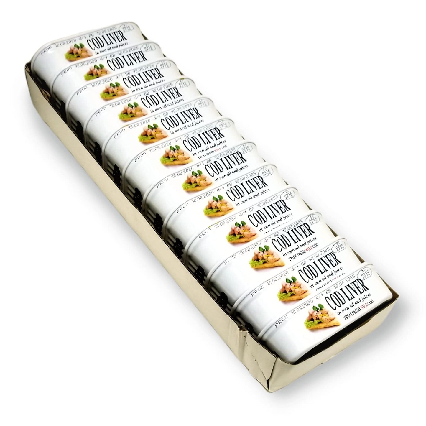 Belveder Wild Cod Liver 120G Can From Iceland Pack Of 12