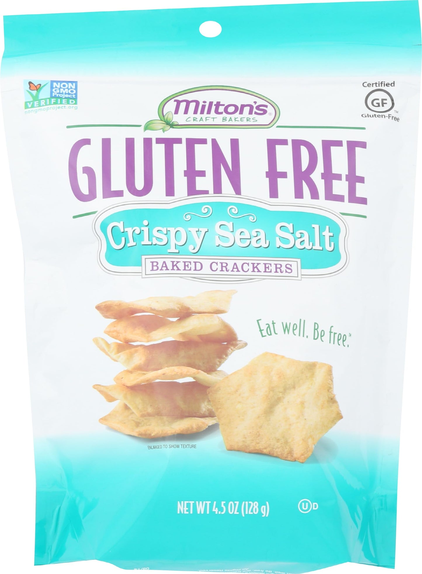 Miltons Craft Bakers Gluten Free Sea Salt Crackers, Non-GMO, Kosher, 4.5 Oz