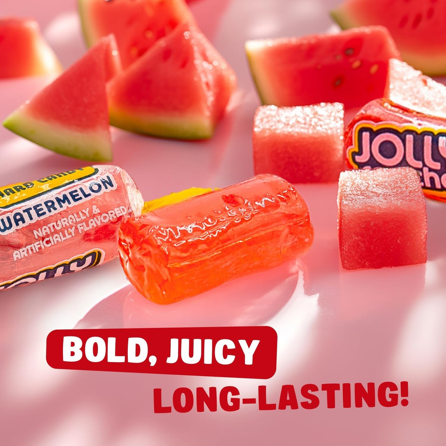 Watermelon Jolly Rancher Hard Candy 5 Lb - In Bulk Resealable Bag, Individually Wrapped (370 Pieces), Original Flavor