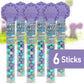 Colorful Chocolate Candy Cane - 6 Canes Of Sixletscandy For Party Favors, Gifts, Candy Buffets, Everyday Snacking, And Seasonal