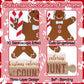 3Pcs Gingerbread Christmas Decorations Gingerbread Man Table Decor Wooden Gingerbread Candle Signs Gingerbread House Farmhouse Christmas Decoration Rustic Decorative Book Signs For Home Tiered Tray Shelf Xmas Gift Holiday