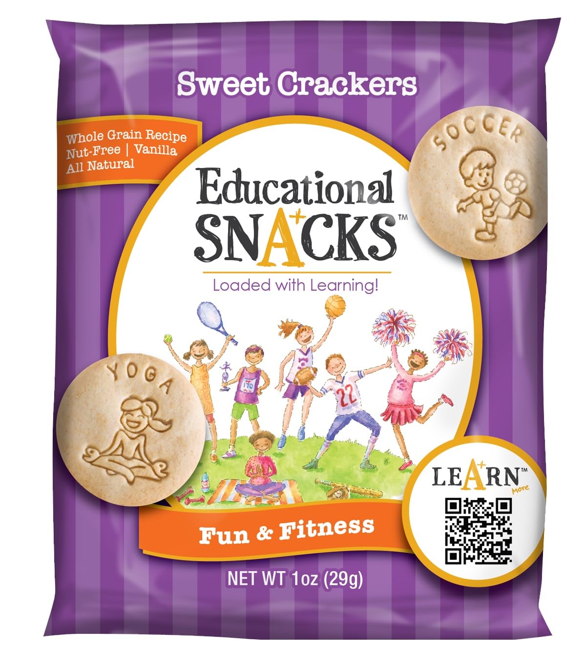 DICK & JANE EDUCATIONAL SNACKS – Nut-Free Fun & Fitness Snacks, 24-Pack, 1 Ounce Each