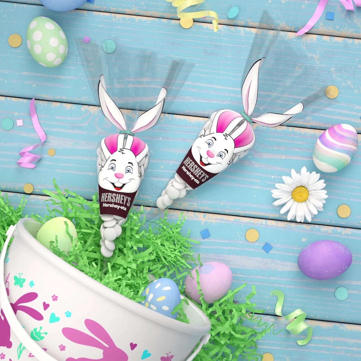 Hershey Ets Candy Coated Milk Chocolate Easter Candy Carrot Bag 3 Pack - For Basket Stuffers, Egg Hunts, And Party Favors