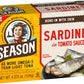Season Sardines In Tomato Sauce - Wild Caught, 22G Of Protein, Keto Snacks, More Omega 3'S Than Tuna, Kosher, High In Calcium, Canned Sardines - 4.37 Oz Tins, 12-Pack