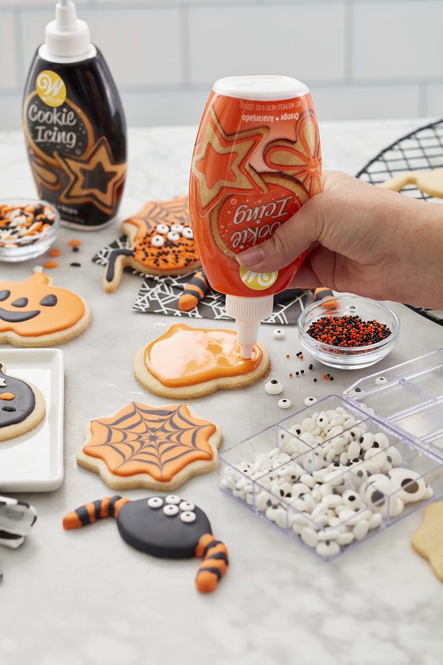 Wilton Orange Cookie Icing, 9-Ounce