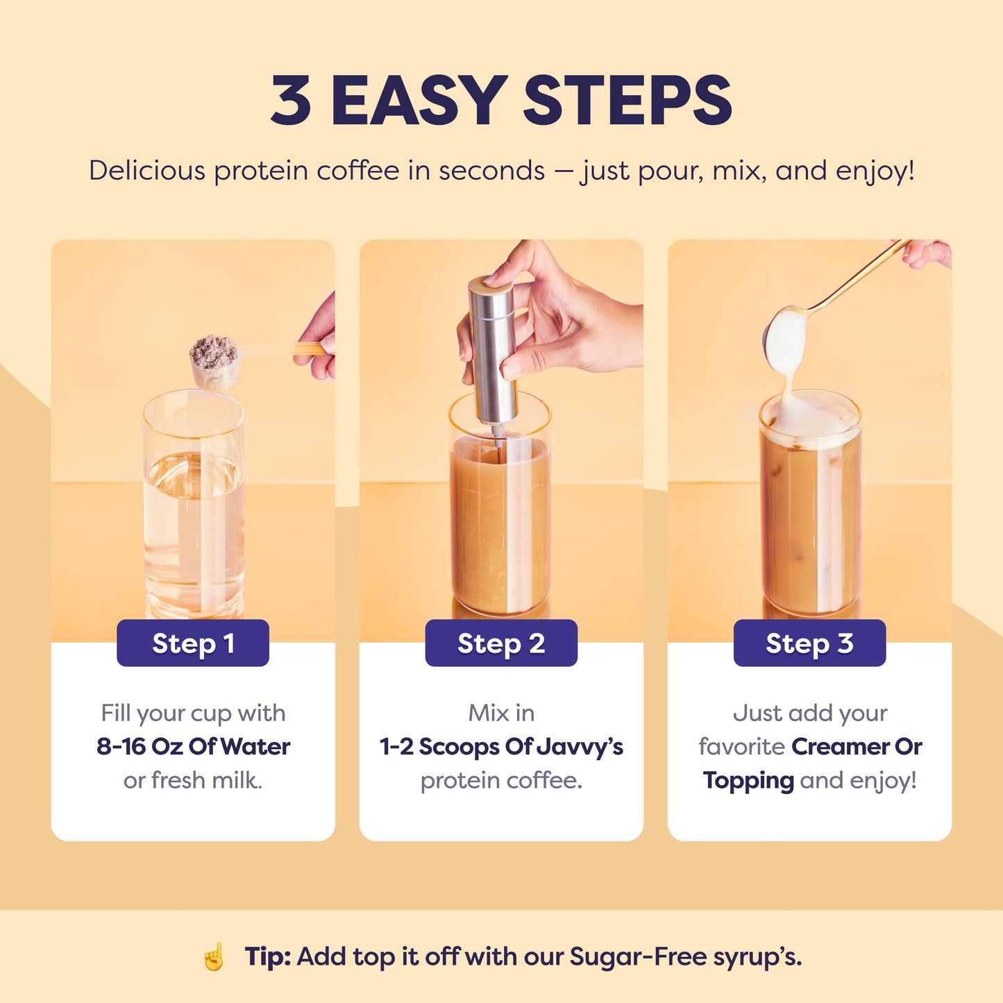 Cookie Dough Protein Iced Coffee - enhanced Whey Protein & Instant Iced Coffees - 100% Natural Cold Brew Coffee - Zero Artificial Flavors & Sweeteners  80 mg Caffeine Per Serving  20 Servings
