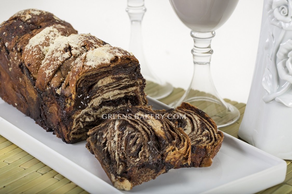 Greens Bakery Kosher Chocolate Babka - 24 oz - 1 Count (Pack of 1)