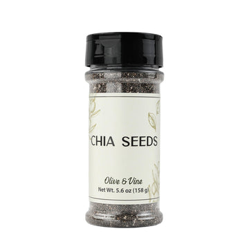 Olive & Vine Chia Seeds, Nutty Flavor, for Smoothies & Baking, Rich Tradition, Authentic Taste, for Global Recipes (5.6 Ounce)
